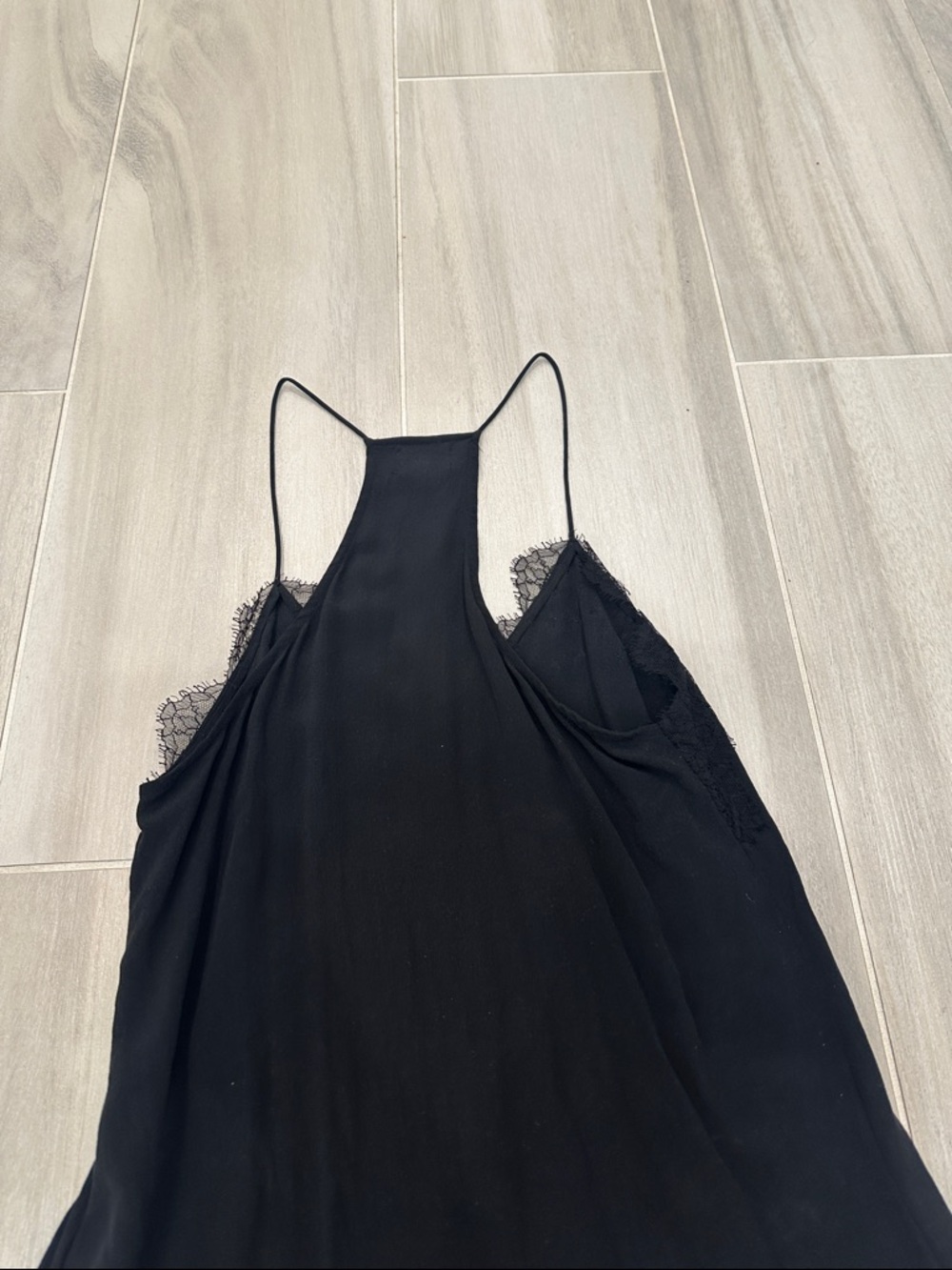 CAMI NYC Black Lace-Trim Racerback Cami Tank Top - Picture 6 of 7